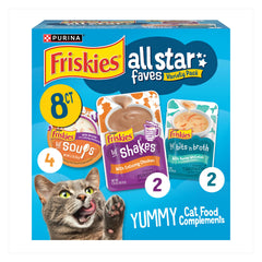 Friskies All-Star Faves: mini sopa de camarón para humedecer croquetas y realzar sabor.