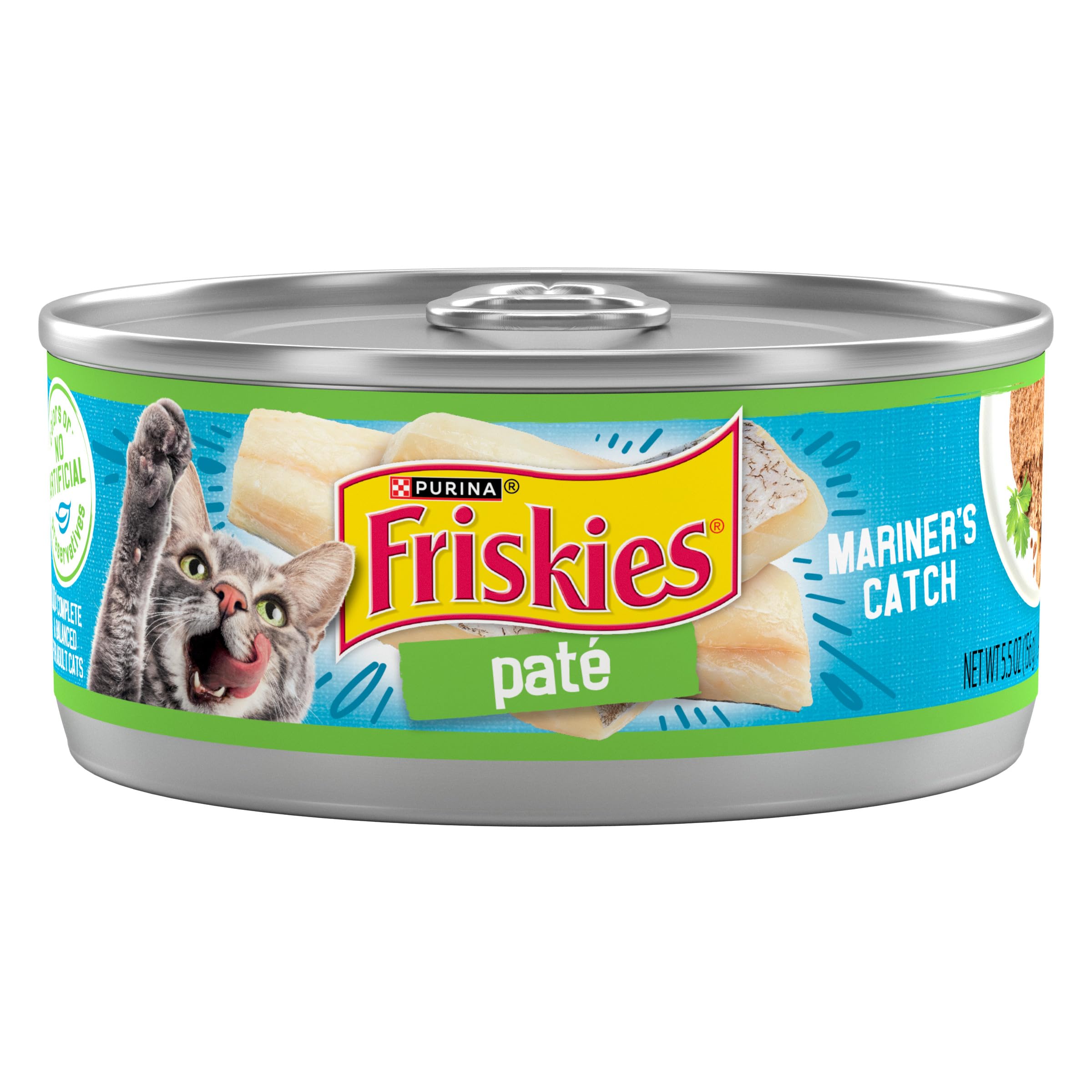 Friskies Captura del Mar: lata 5-5oz con sabores marinos atractivos para gatos
