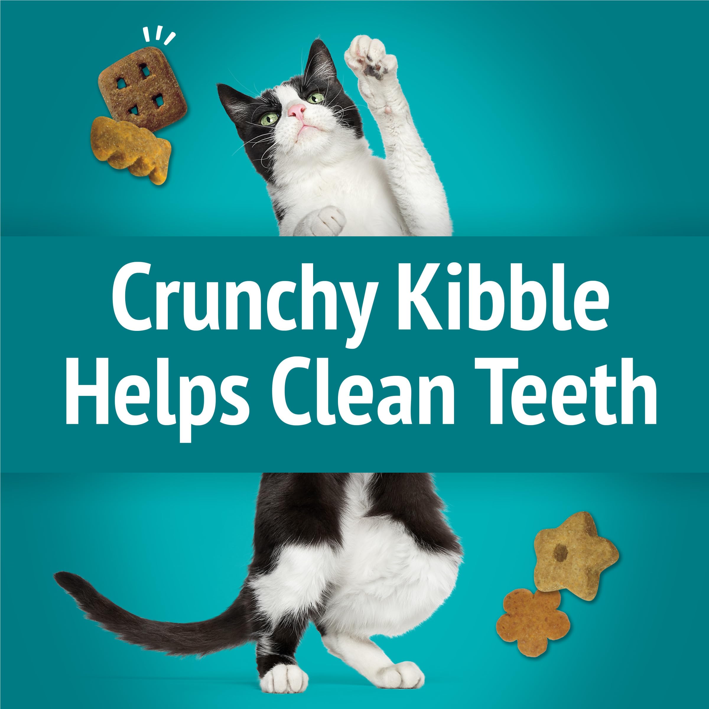 Friskies Party Mix Meow Luau Crunch, empaque con cierre hermético para frescura prolongada.
