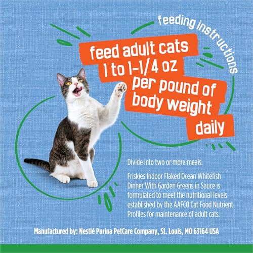 Friskies fabricacion-eeuu indica que se elabora en instalaciones Purina en Estados Unidos.