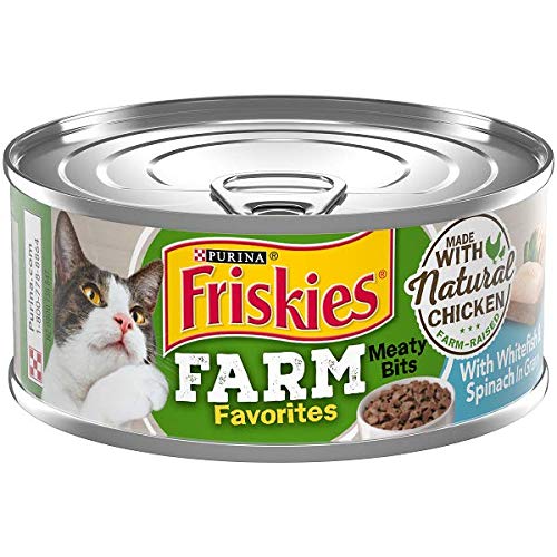 Friskies Farm Favorites: lata con trozos de pollo y pescado en salsa