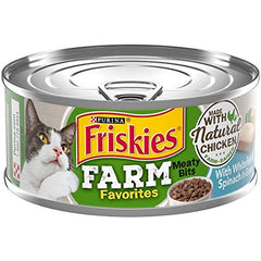 Friskies Farm Favorites: lata con trozos de pollo y pescado en salsa