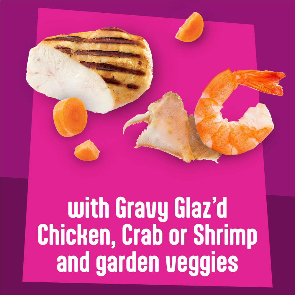 Friskies Glaz’d e Infuz’d, mariscos-lata-salsa para deleite diario.