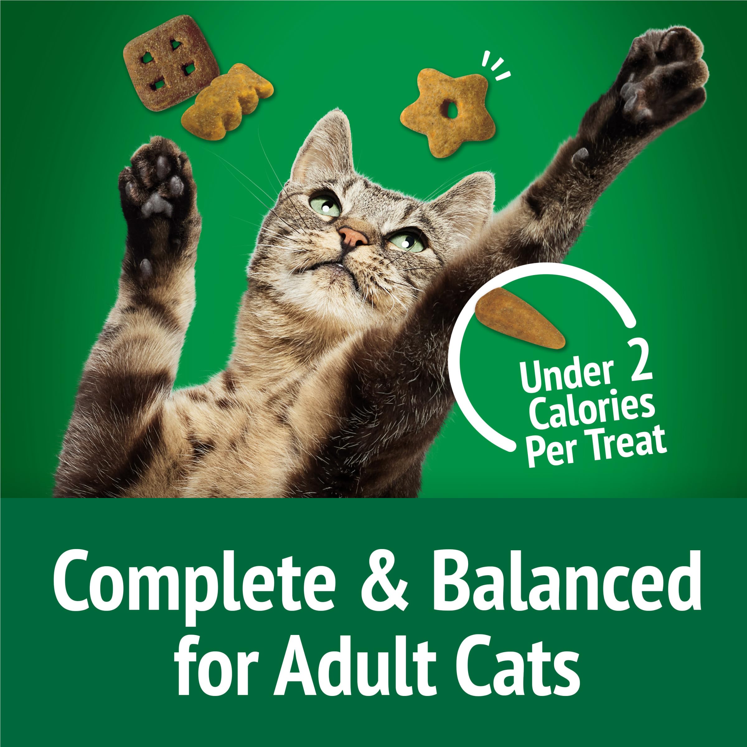 Friskies golosinas respaldadas por la innovación de Purina en nutrición felina.