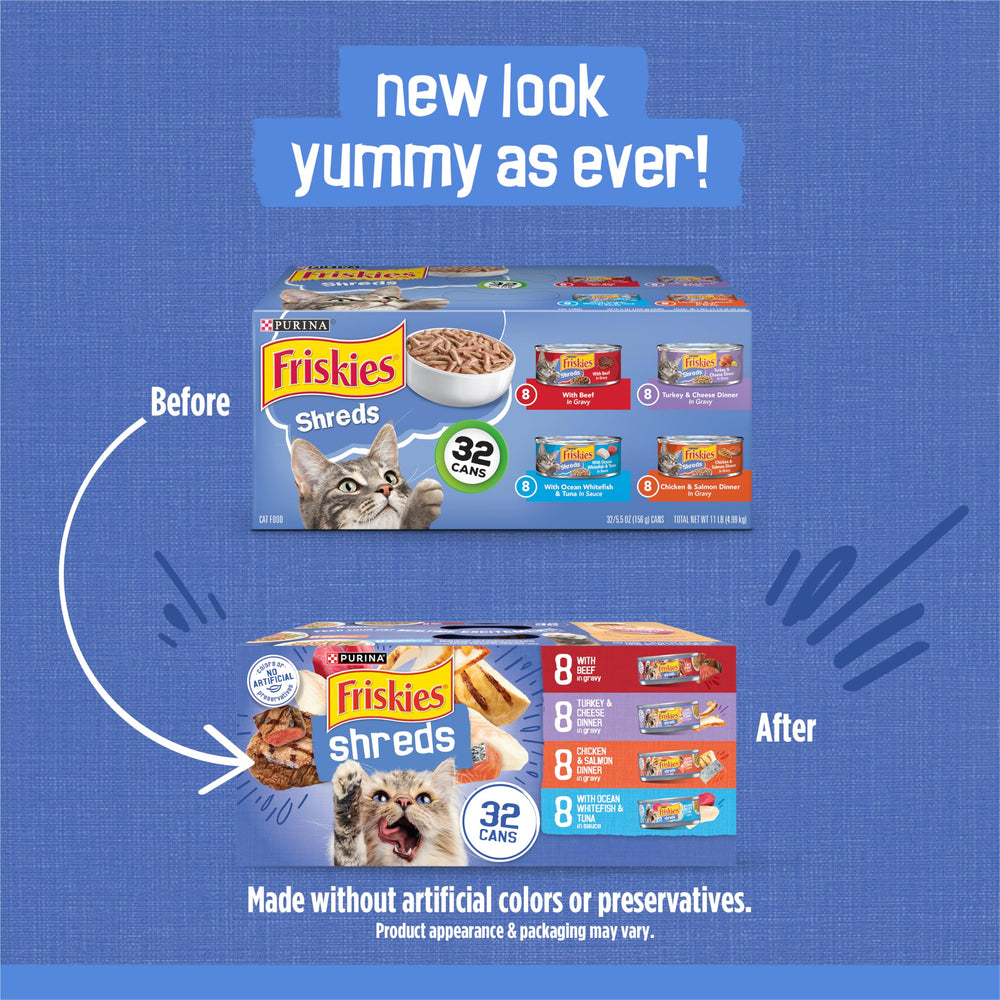Friskies Gravy con pavo y queso, lata de 5,5 onzas, sabor atractivo para comer.