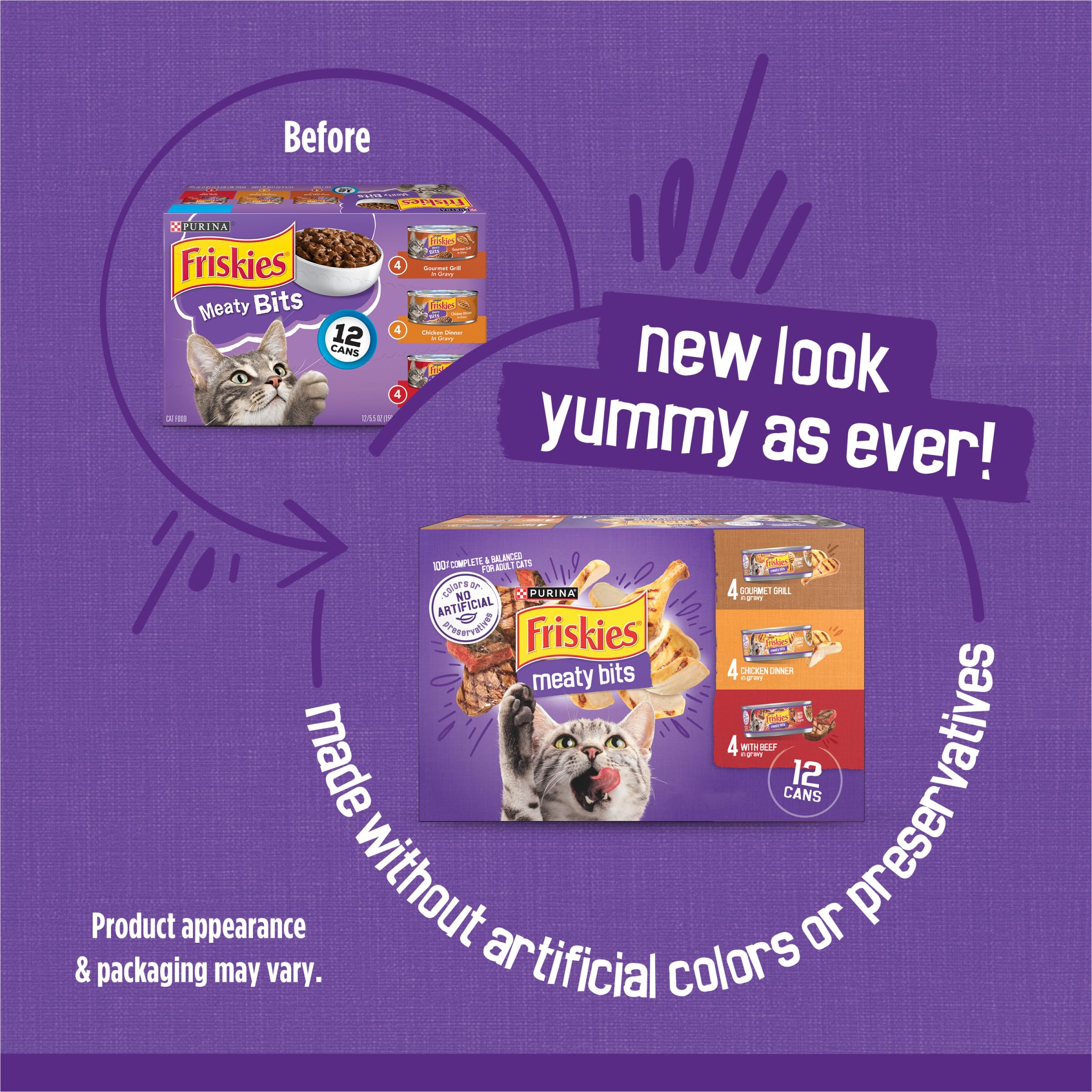 Friskies en salsa sabrosa con trozos de pollo para gatos