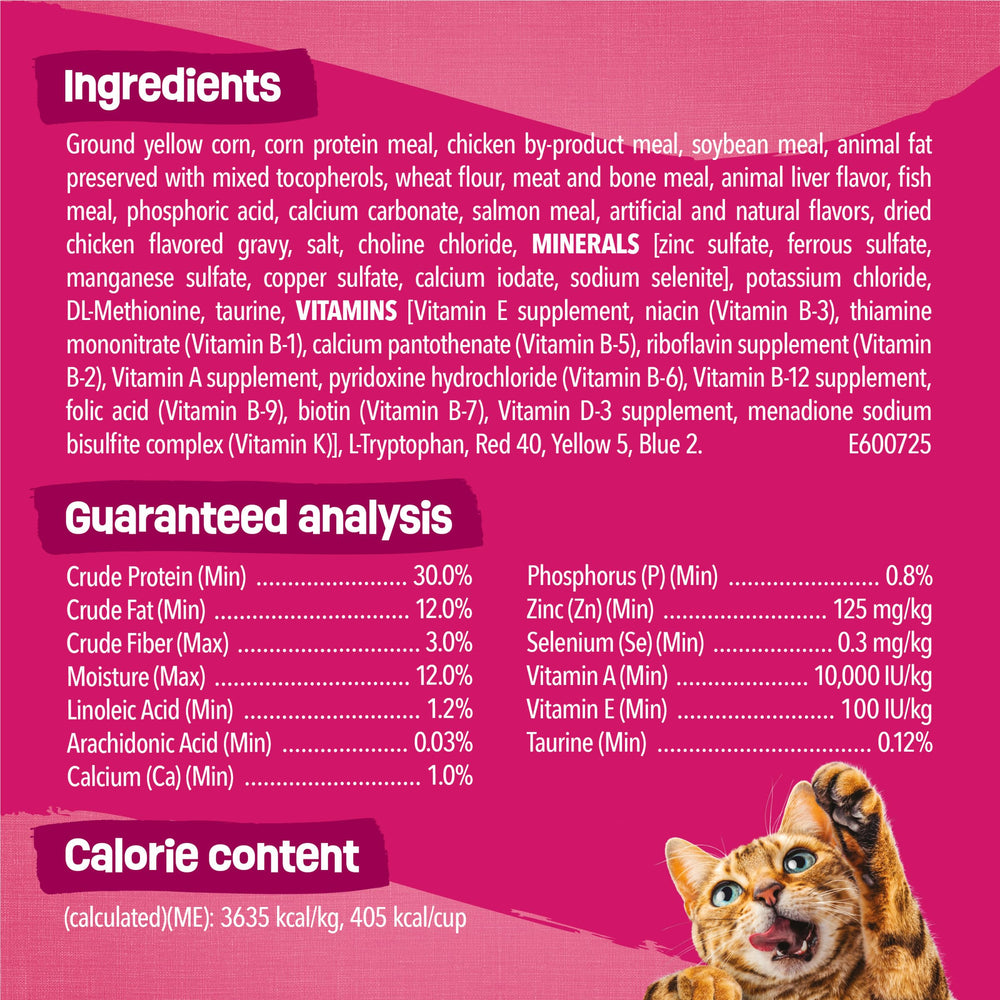 Friskies Gravy Swirlers sabor sabroso con salsa integrada.