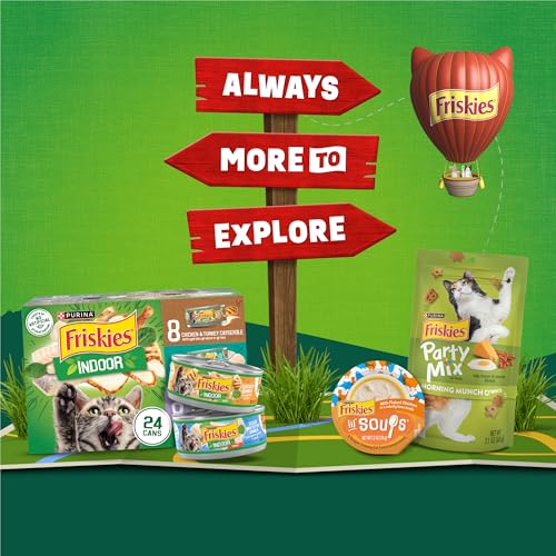 Friskies empaque de cuatro bolsas de 1,43 kg cada una.