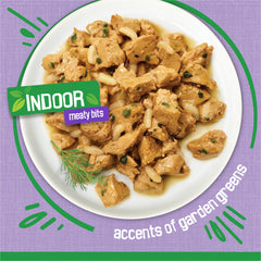Friskies Indoor pavo-tierno-en-salsa, trozos tiernos para masticar cada día.