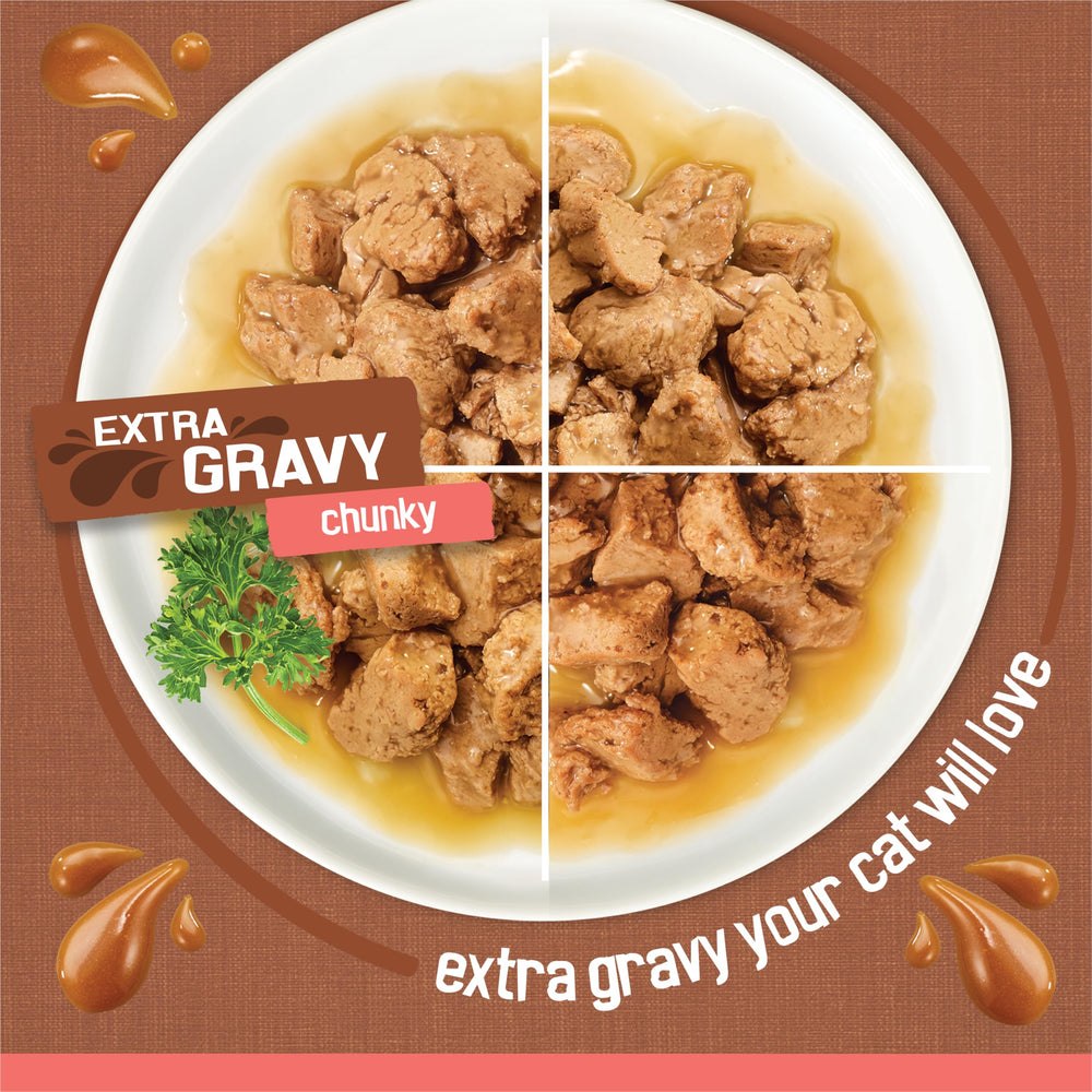 Friskies con jugo extra – lata de salmón con trozos tiernos