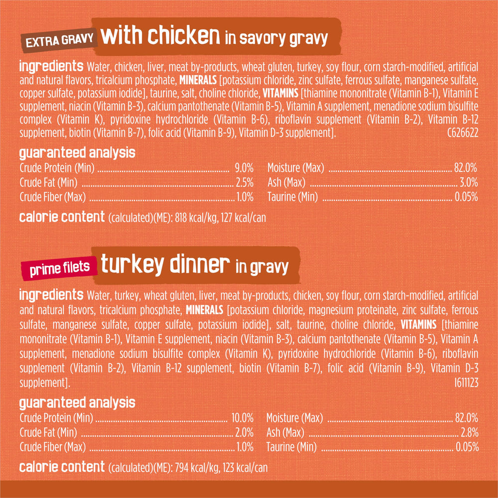 Friskies, lata trozos-pavo con salsa sabrosa, textura atractiva