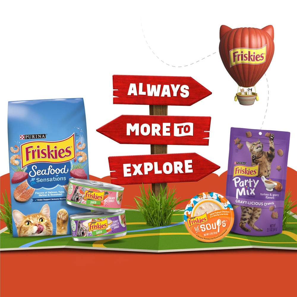Topper sabroso Friskies Lil’ Gravies para gatos