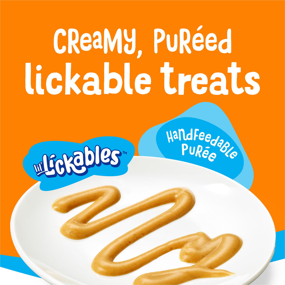 Friskies Lil’ Lickables, apertura fácil del tubo para servir sin esfuerzo