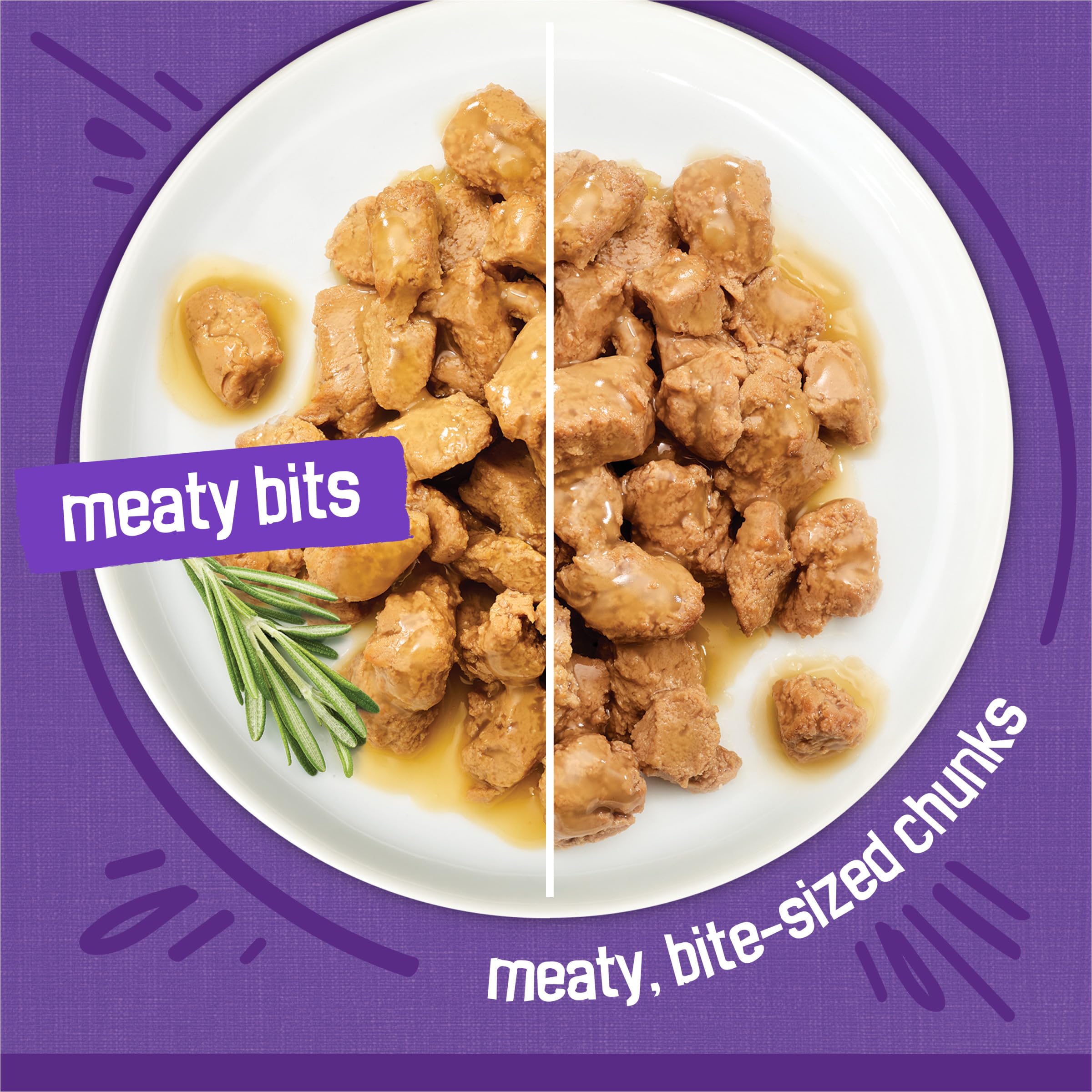 Trozos tiernos de Friskies Meaty Bits con textura suave para masticar