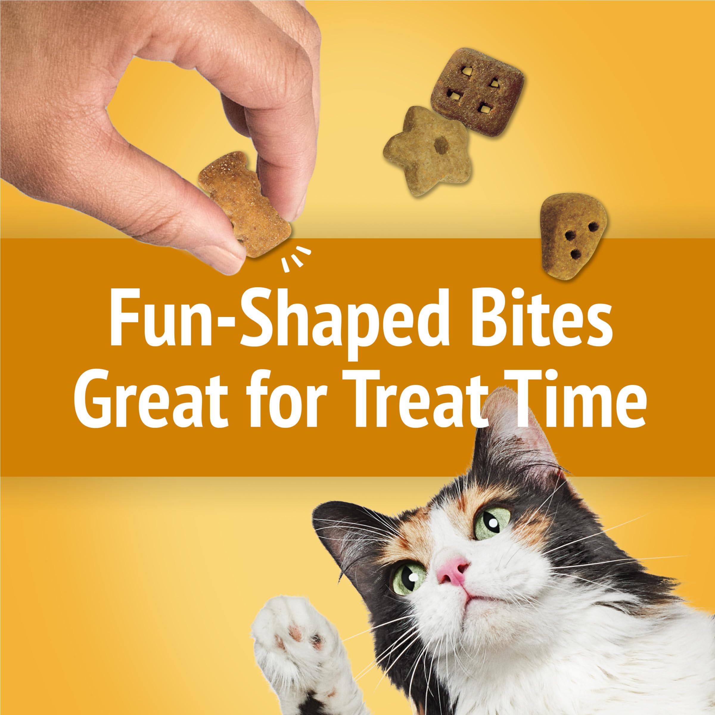 Friskies Party Mix Cheezy Craze Crunch, perfecto para juego y momentos de premio.