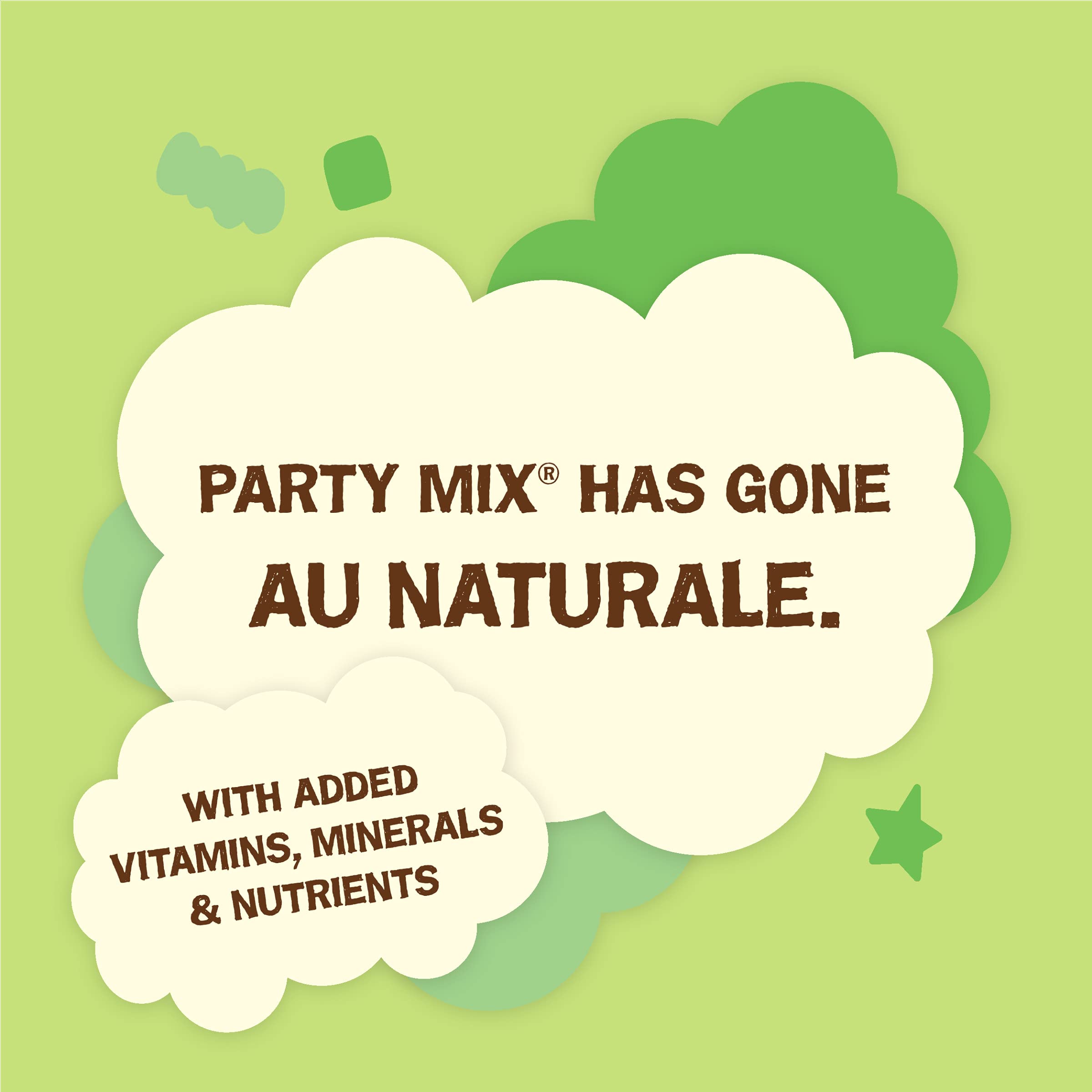 Friskies Mezcla Fiesta Natural Yums, porciones en tamaño bocado para morder fácilmente.