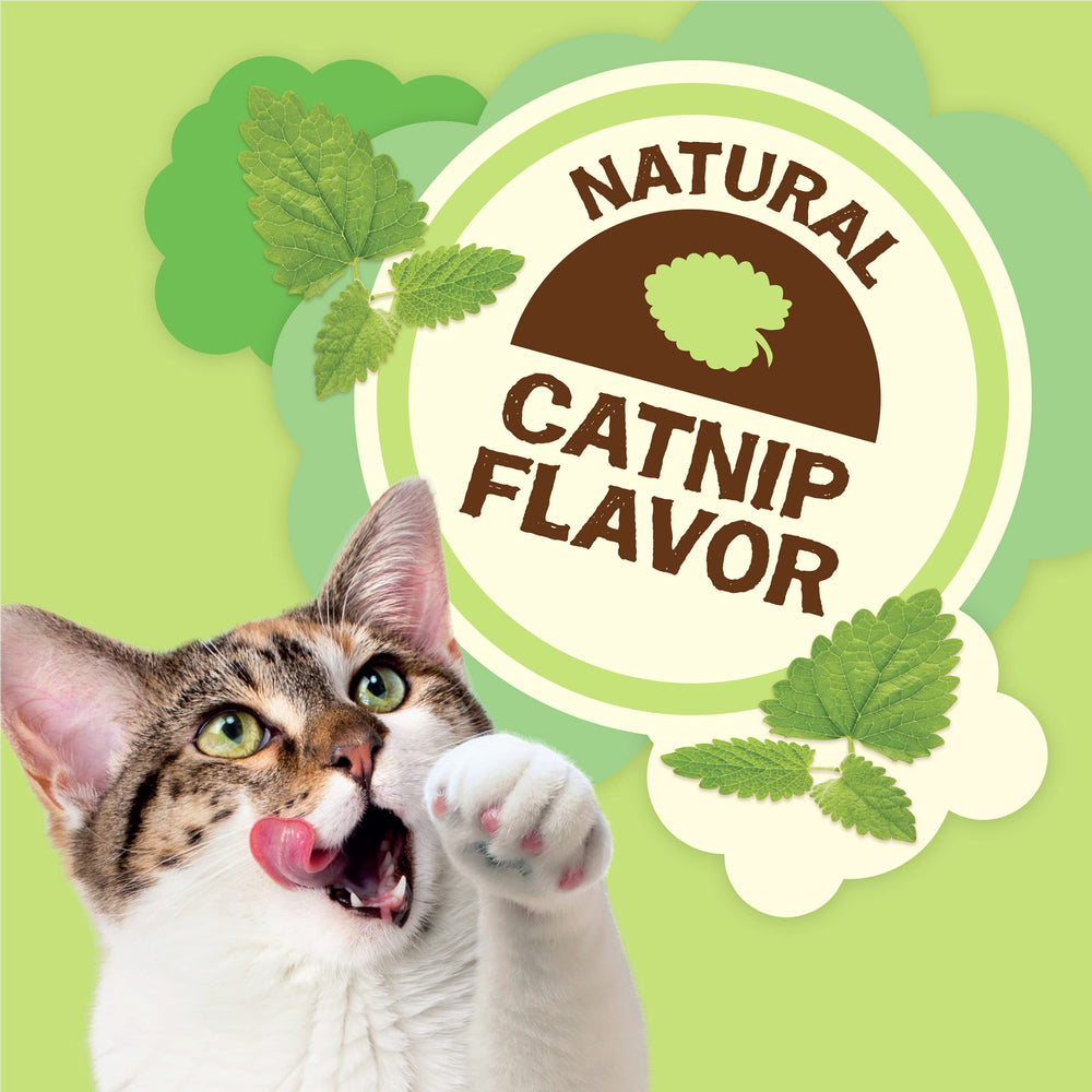 Friskies Mezcla Fiesta Natural Yums, textura crujiente que les encanta a los gatos.