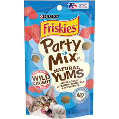 Friskies Yums Naturales con Atún Salvaje: empaque para snack diario.