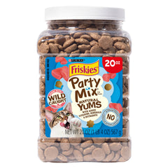 Friskies Natural Yums con atún salvaje: snack sabroso para gatos.