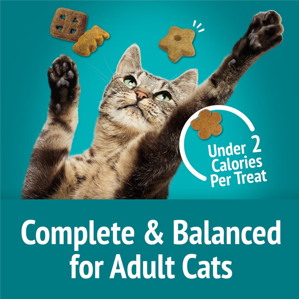Friskies Party Mix Meow Luau Crunch, nutrición completa para gatos adultos dentro de un snack.