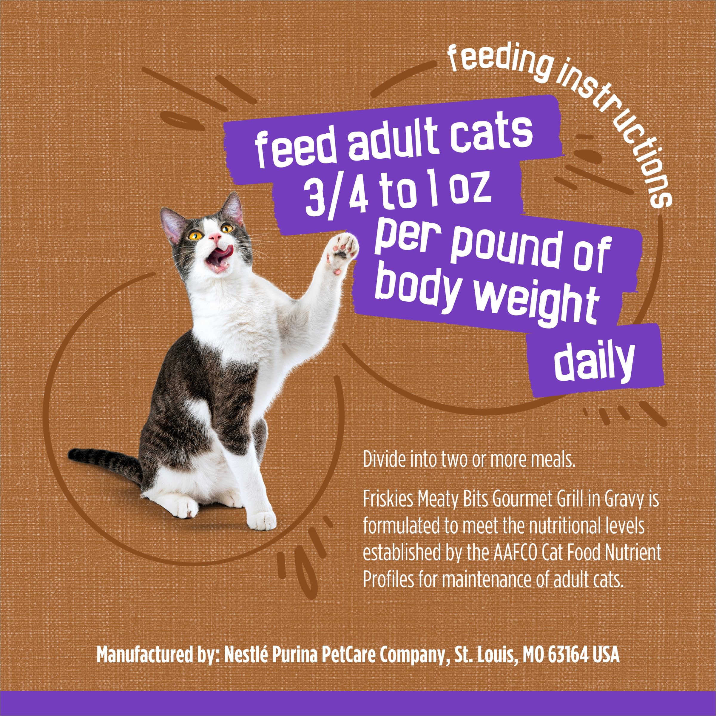 Friskies nutrición completa para gatos adultos con sabor apreciado