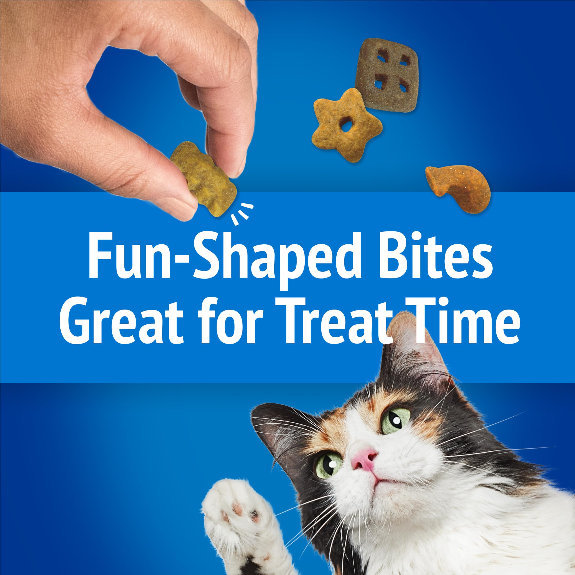 Mordisco suave de Friskies Beachside Crunch durante hora de snack.