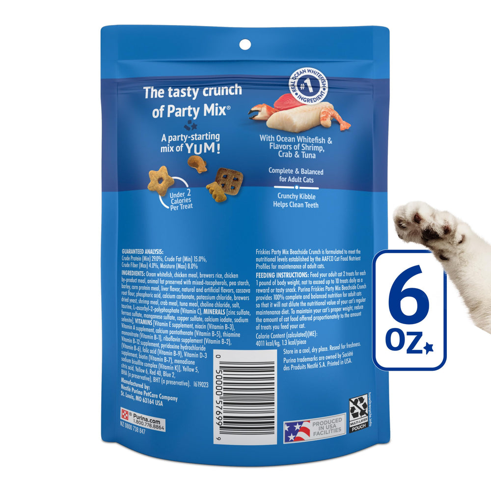 Friskies Party Mix Beachside Crunch: producido en instalaciones Purina en EE. UU.
