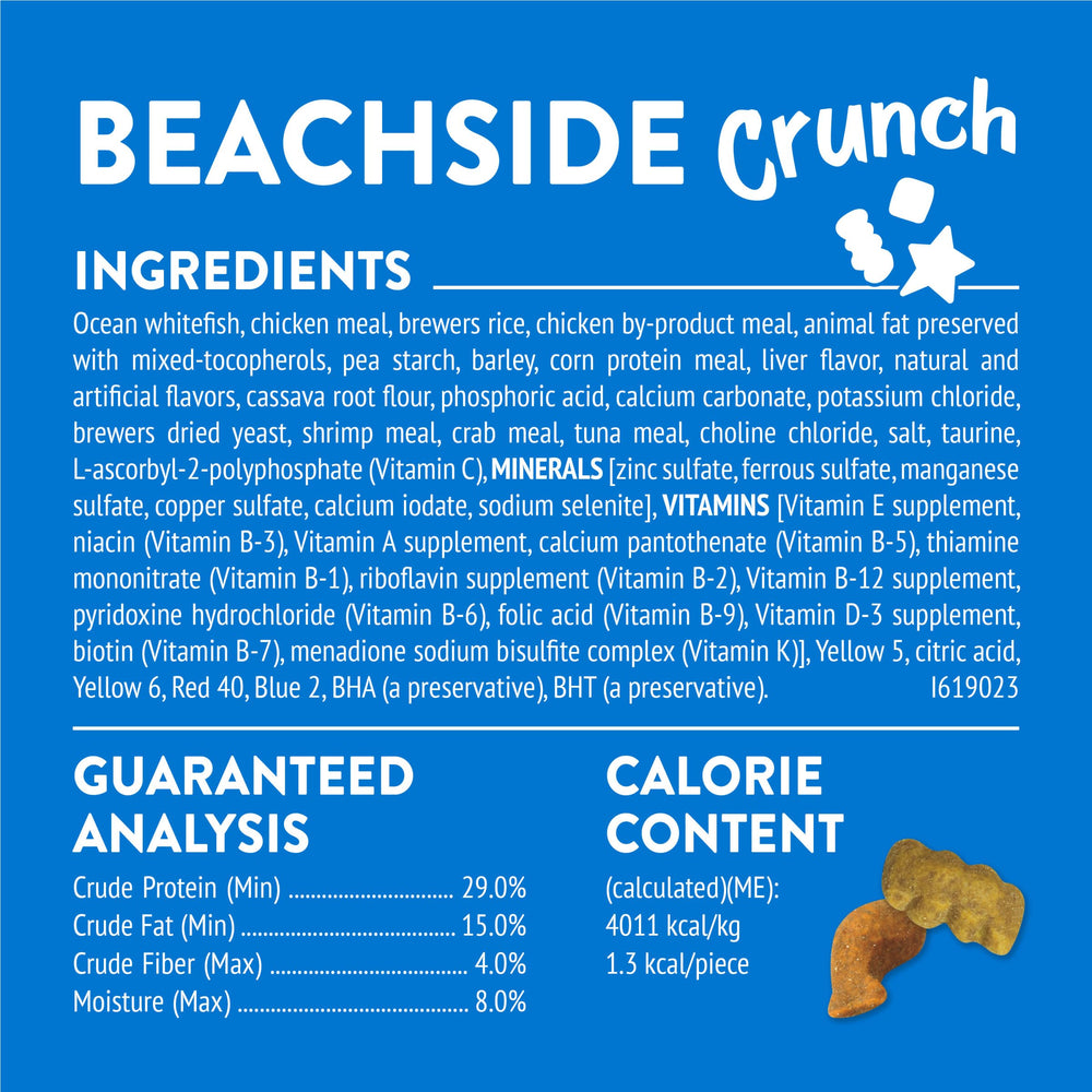 Friskies Beachside Crunch sabor atún: snack delicioso para entre comidas.