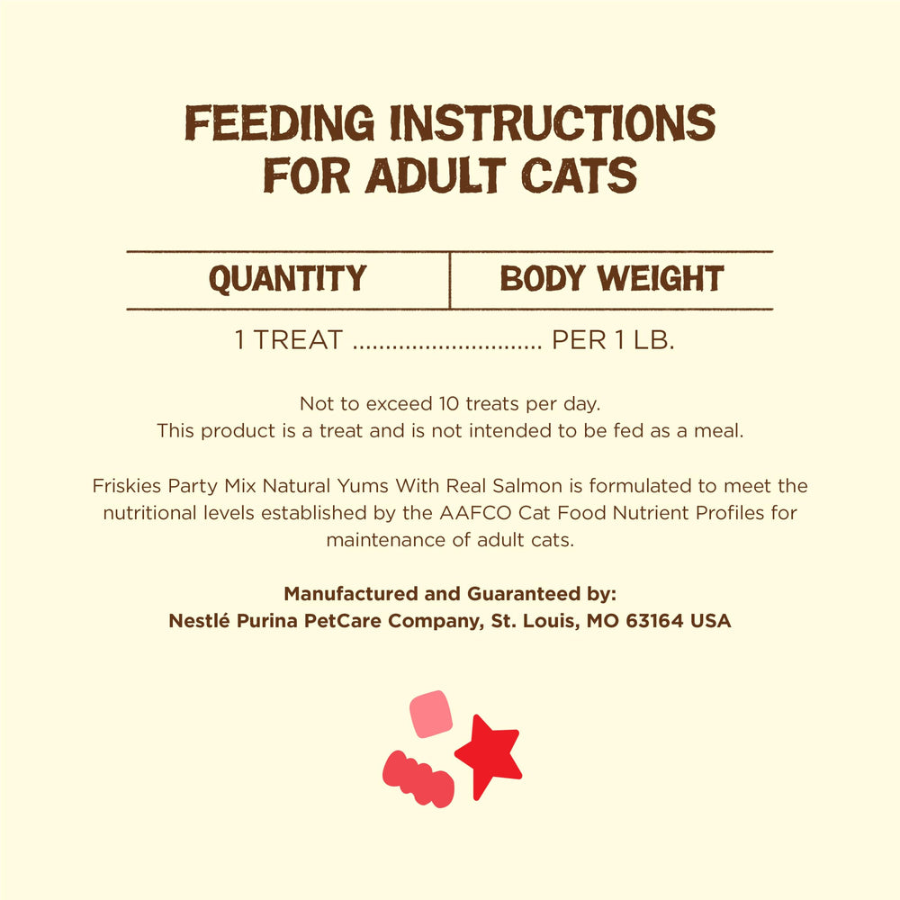 Friskies Party Mix Natural Yums fabricado en instalaciones Purina en EE. UU.