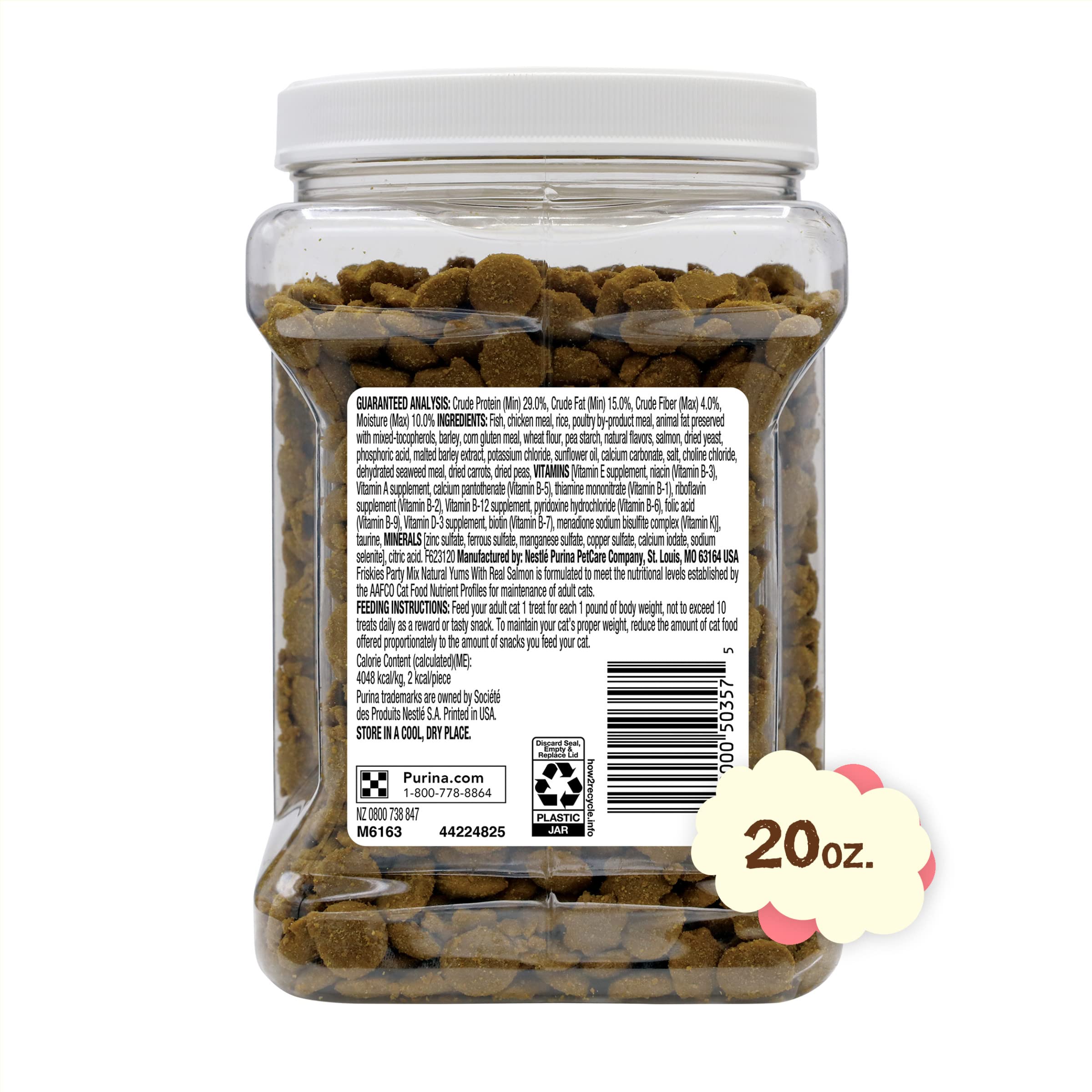 Friskies Party Mix Natural Yums: sabor sabroso para gatos adultos.