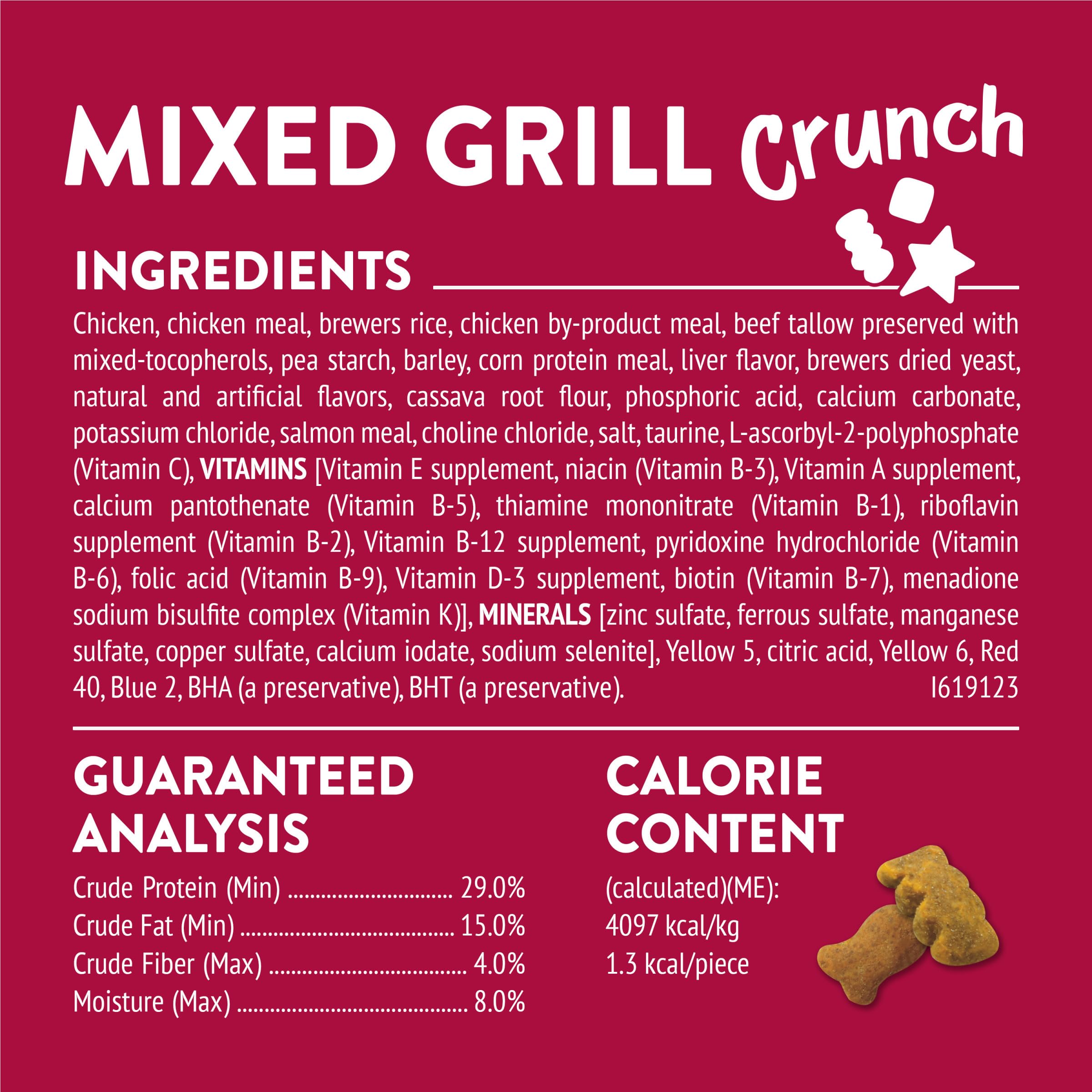 Friskies Party Mix Sabor Res y Salmón, sabor intenso para gatos exigentes.