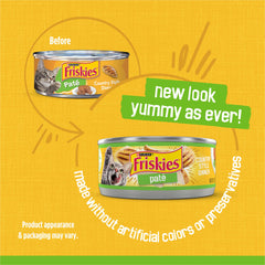 Friskies pate cena estilo campestre, textura suave que invita a comer.