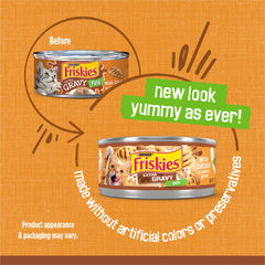 Friskies Pate Pollo Textura Suave: primer plano de paté suave