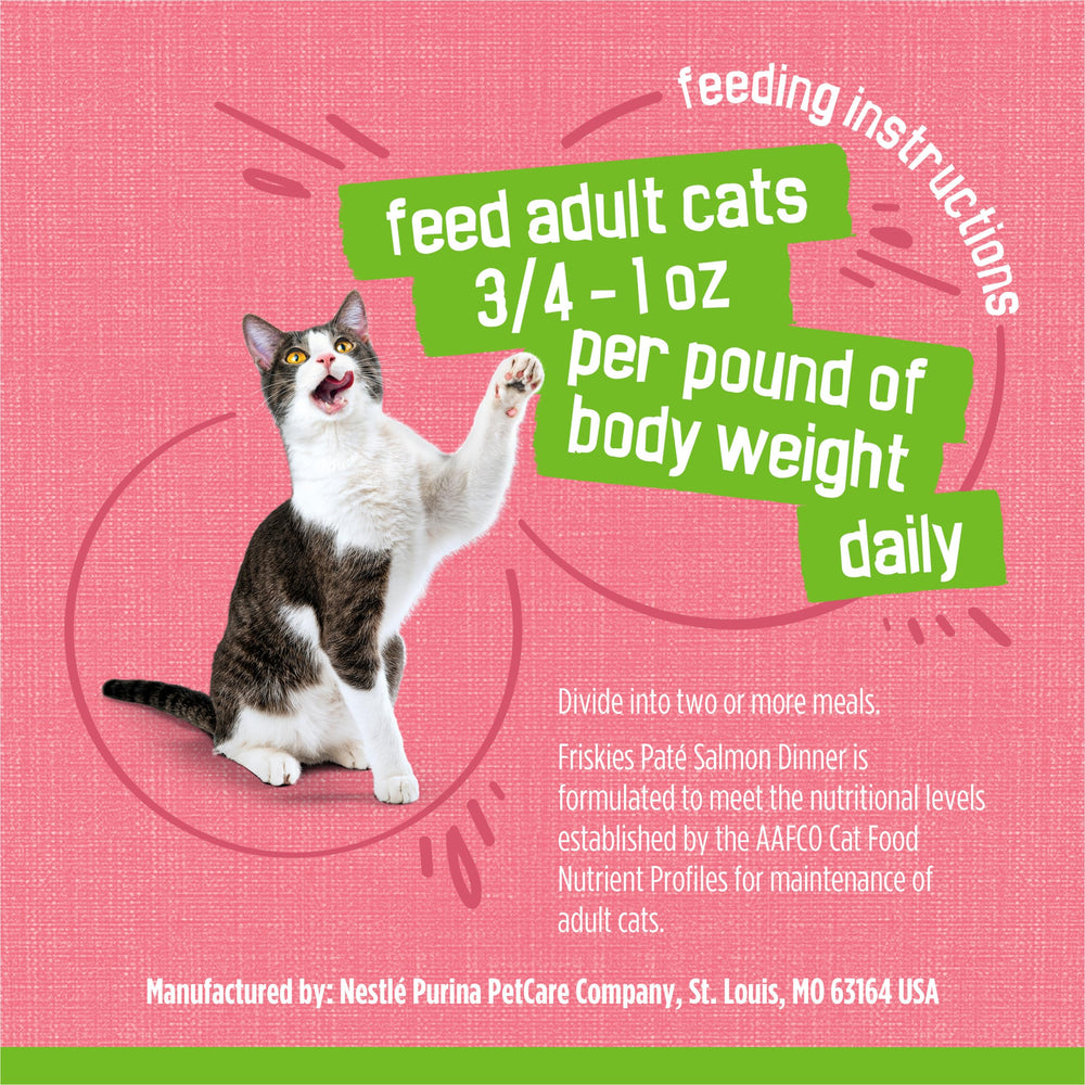 Friskies Pate Salmón Dinner, apertura fácil para servir rápidamente