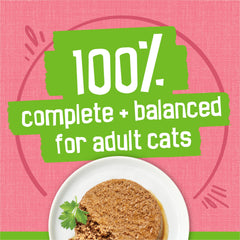 Friskies Pate Salmón Dinner, porción completa para gatos adultos y gatitos