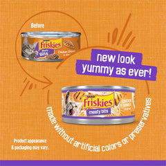 Friskies trocitos pollo en salsa, sabor envolvente para gatos.