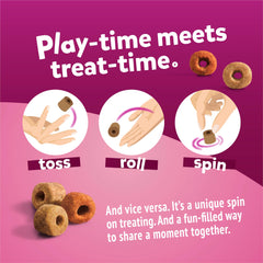 Friskies Playfuls textura crujiente: experiencia sensorial que estimula la merienda.