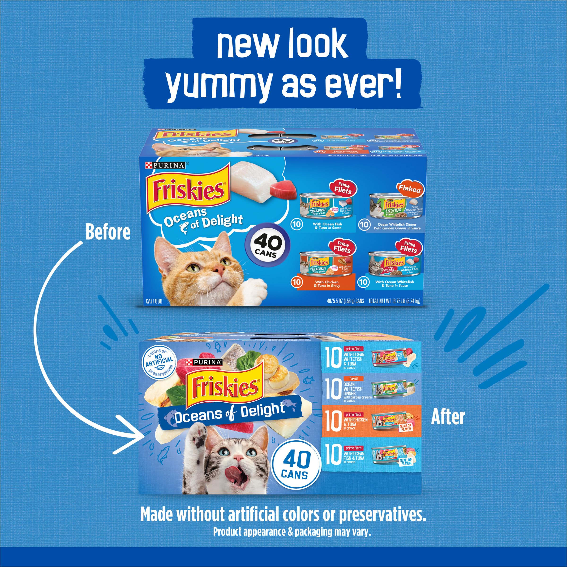 Friskies pollo y atún en salsa para gatos adultos, opción sabrosa.