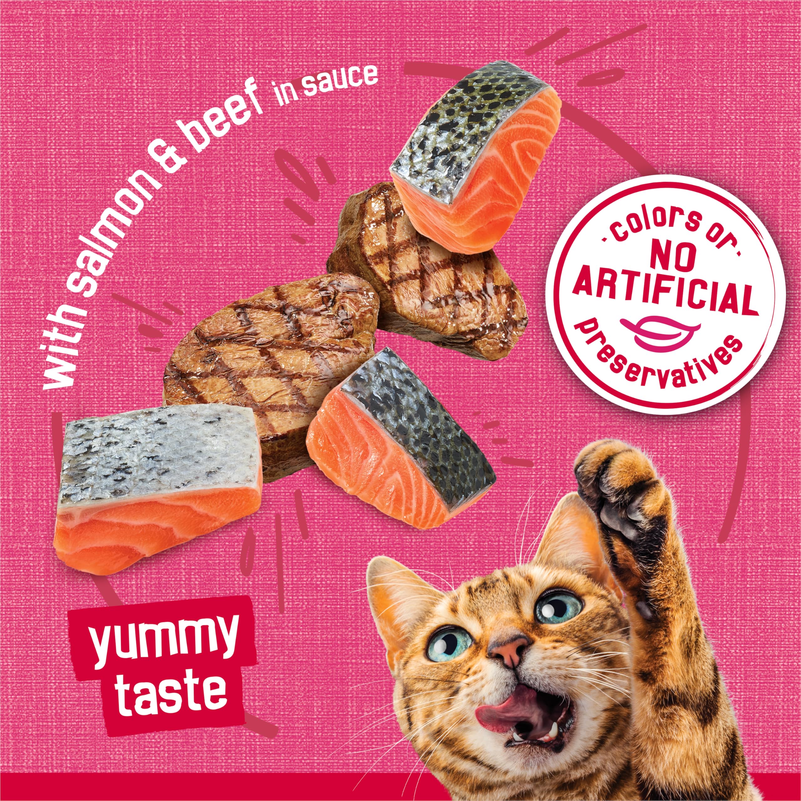 Friskies Prime Filets en salsa con jugos sabrosos para gatos