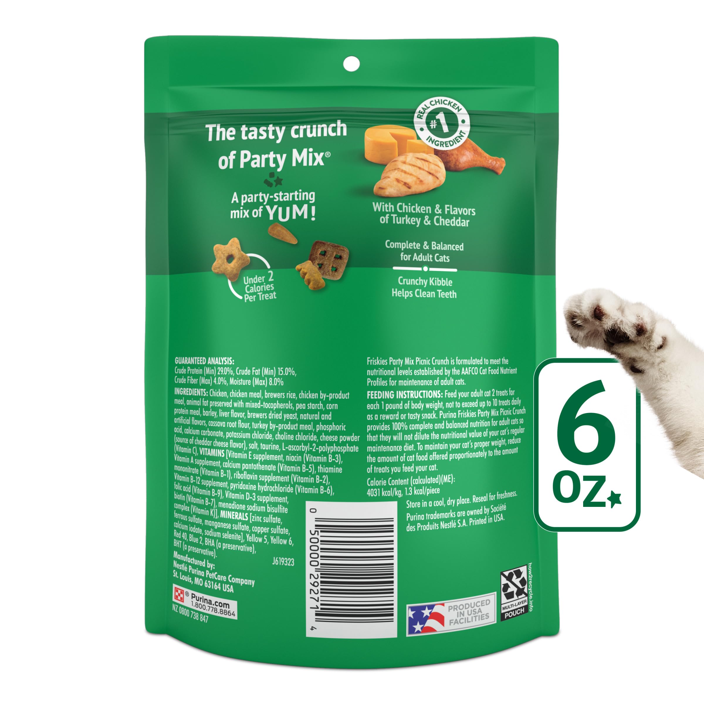Friskies producido en instalaciones en EE. UU. propiedad de Purina.