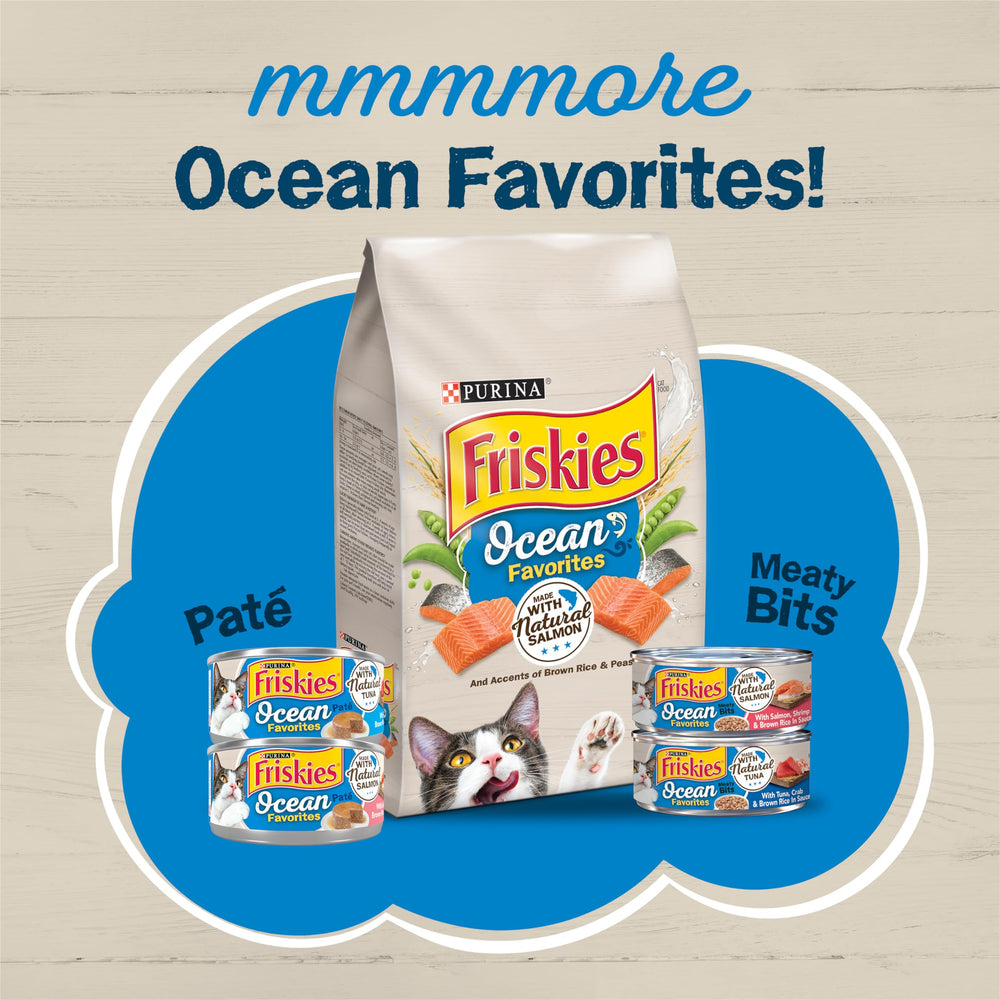 Salmón natural e ingredientes visibles en Friskies Paté