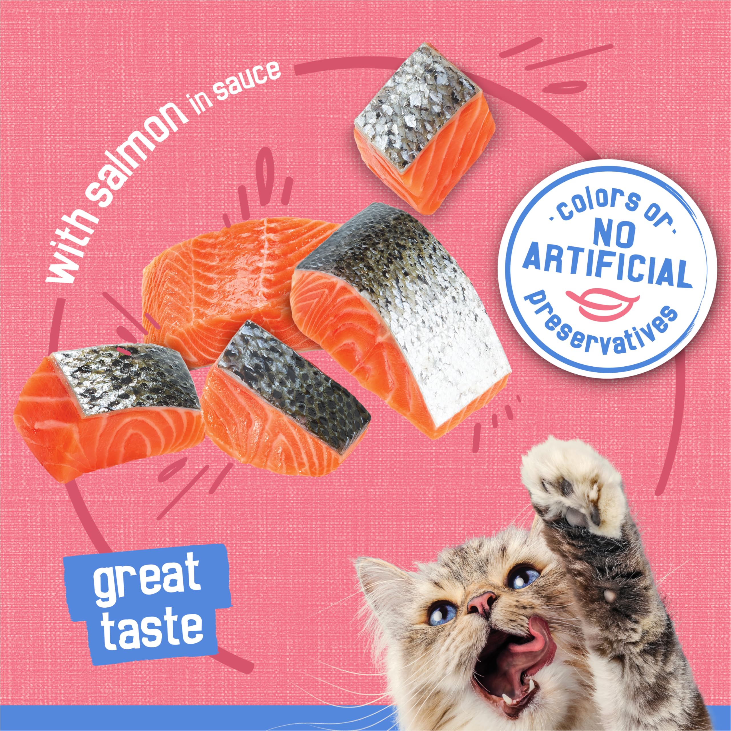 Friskies salmón salsa cremosa, lata 02: aroma agradable.