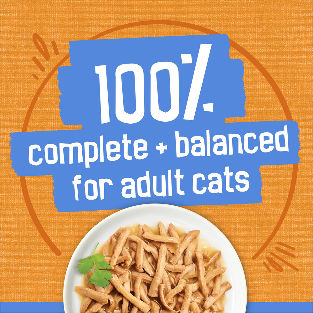 Friskies Shreds, calidad Purina en lata para gatos