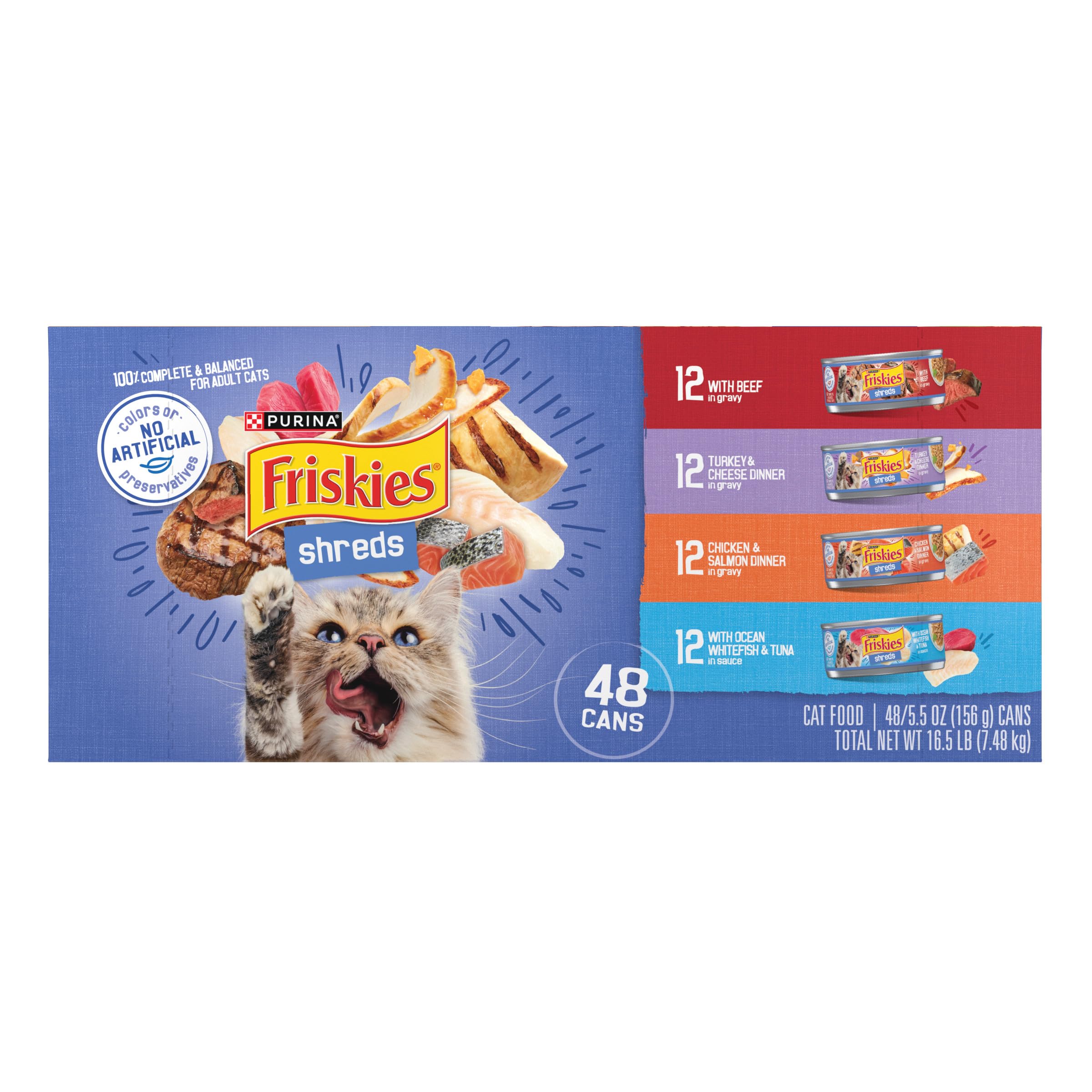 Friskies shreds pavo queso con gravy: sabor asequible para comidas diarias