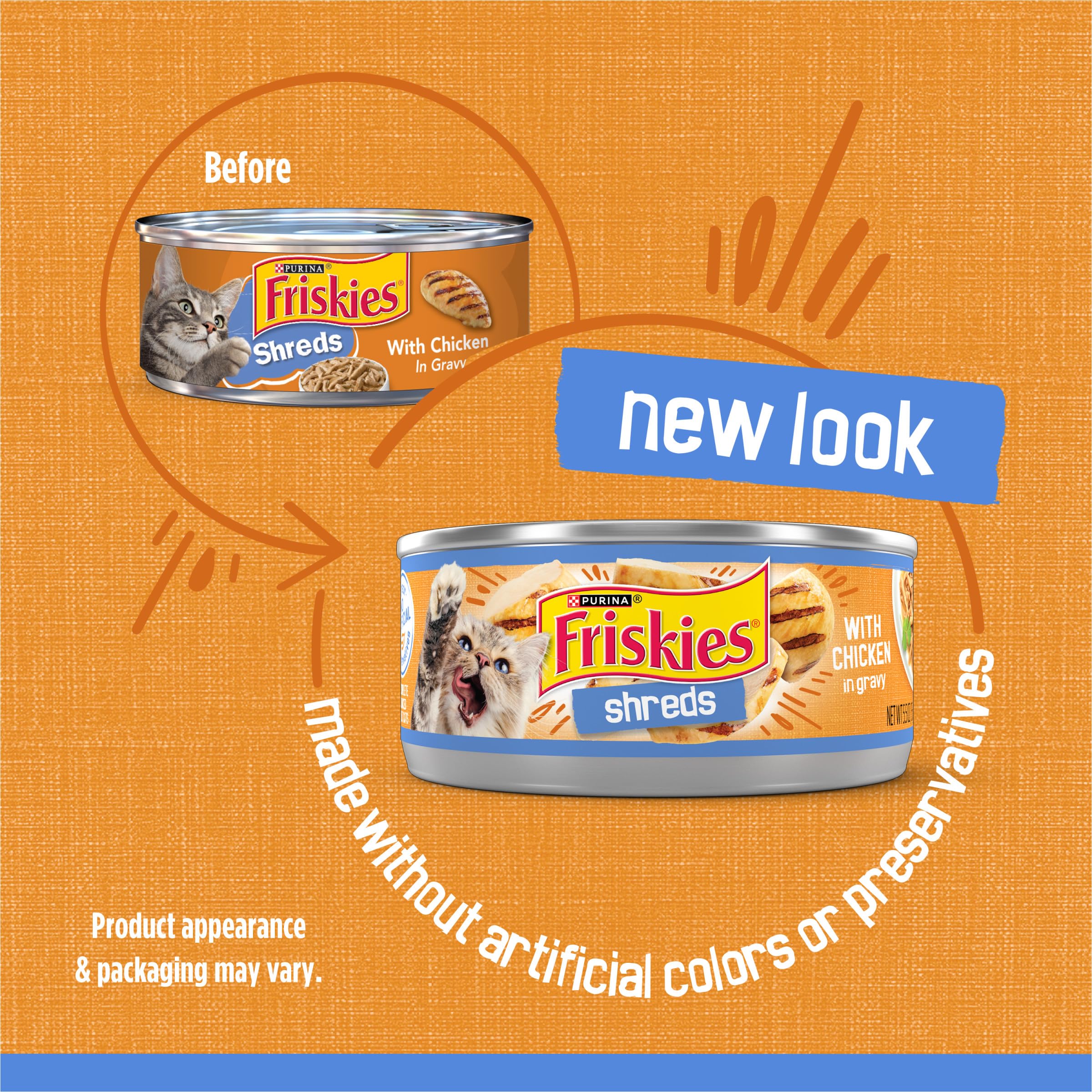 Friskies Shreds con pollo en salsa, aroma que invita al plato