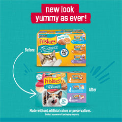 Friskies Tasty Treasures atún en lata, aroma atractivo para tu gato.