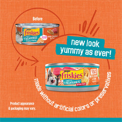 Friskies Tasty Treasures trozos pollo y atún en salsa vieira, listo para el plato diario