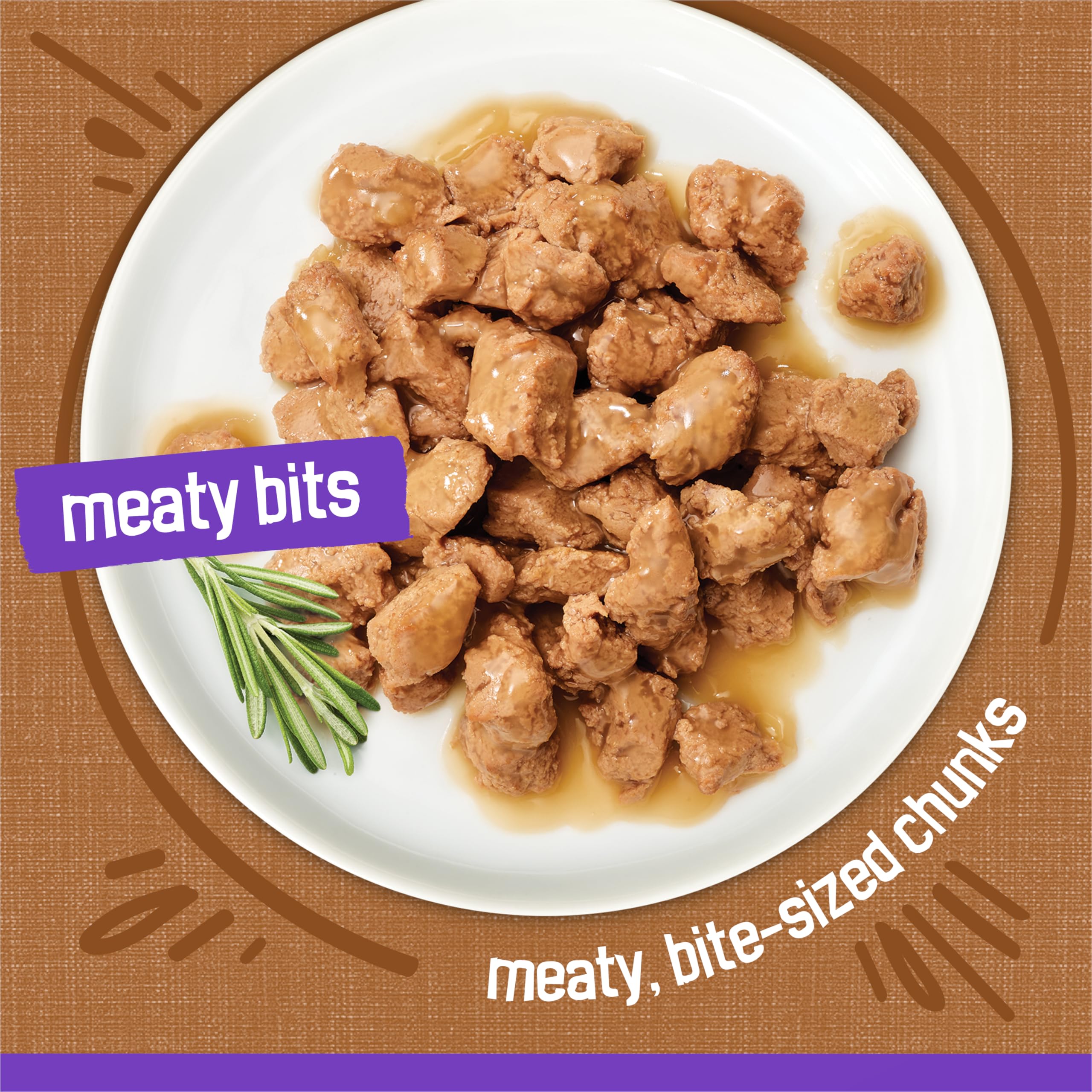 Friskies textura de trozos jugosos en plato para gato con salsa sabrosa