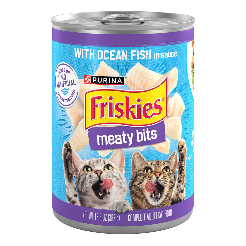 Friskies Trozos Carnosos con Pescado del Océano en Salsa: cena sabrosa para el gato