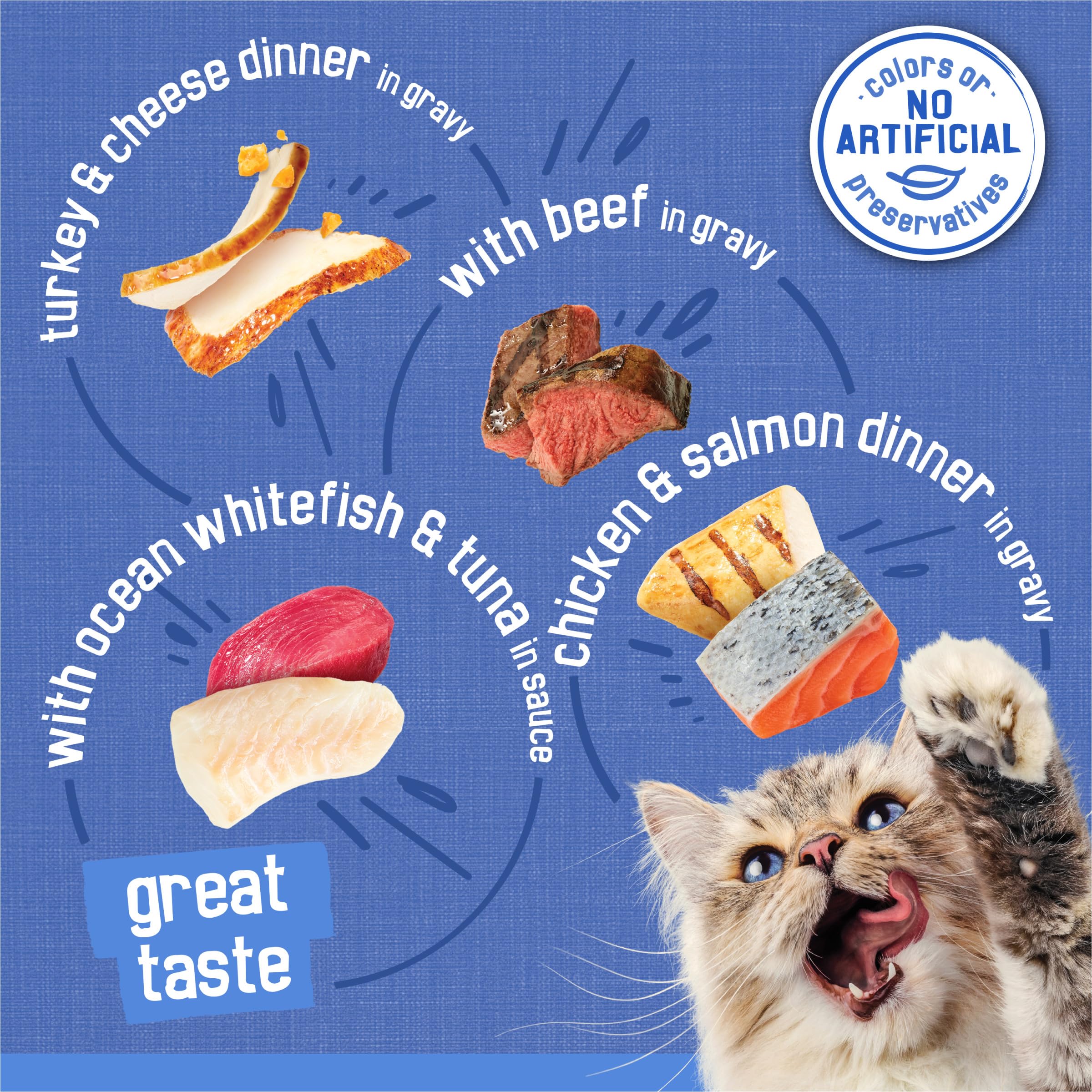 Friskies salsa pescados blanco y atún: salsa rica para estimular el apetito